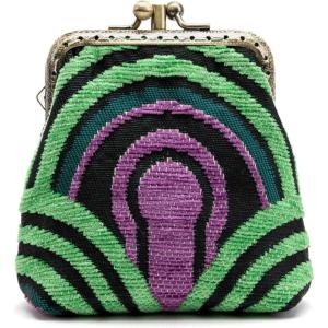 imageCarpet Bag Double Kiss Clasp Coin Purse PouchVintage Change Wallet Card HolderThe Shining Room 237