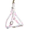 imageAngie and Allie Organic Cotton Personalized Step in Dog HarnessCustom Dog Halter VestsAdjustable No Pull Canine Halter Harness for Small Medium Large DogsVintage Rose Pink
