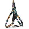 imageAngie and Allie Organic Cotton Personalized Step in Dog HarnessCustom Dog Halter VestsAdjustable No Pull Canine Halter Harness for Small Medium Large DogsTropical Night
