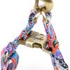 imageAngie and Allie Organic Cotton Personalized Step in Dog HarnessCustom Dog Halter VestsAdjustable No Pull Canine Halter Harness for Small Medium Large DogsFantasy