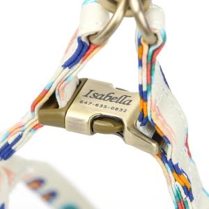 imageAngie and Allie Organic Cotton Personalized Step in Dog HarnessCustom Dog Halter VestsAdjustable No Pull Canine Halter Harness for Small Medium Large DogsColorful Leopard