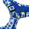 image:imageAngie and Allie Organic Cotton Dog HarnessNo Pull Pet Harness with DRingAdjustable Soft Padded Breathable Dog Vest for Walking Running TrainingBlueberry