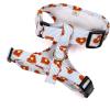 image:imageAngie and Allie Organic Cotton Dog HarnessNo Pull Pet Harness with DRingAdjustable Soft Padded Breathable Dog Vest for Walking Running TrainingButter Waffles