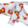 image:imageAngie and Allie Organic Cotton Dog HarnessNo Pull Pet Harness with DRingAdjustable Soft Padded Breathable Dog Vest for Walking Running TrainingButter Waffles