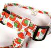 image:imageAngie and Allie Organic Cotton Dog HarnessNo Pull Pet Harness with DRingAdjustable Soft Padded Breathable Dog Vest for Walking Running TrainingDancing Srawberries