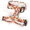 image:imageAngie and Allie Organic Cotton Dog HarnessNo Pull Pet Harness with DRingAdjustable Soft Padded Breathable Dog Vest for Walking Running TrainingDancing Srawberries