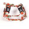 image:imageAngie and Allie Organic Cotton Dog HarnessNo Pull Pet Harness with DRingAdjustable Soft Padded Breathable Dog Vest for Walking Running TrainingDancing Srawberries