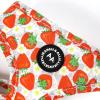 image:imageAngie and Allie Organic Cotton Dog HarnessNo Pull Pet Harness with DRingAdjustable Soft Padded Breathable Dog Vest for Walking Running TrainingDancing Srawberries