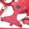 image:imageAngie and Allie Organic Cotton Dog HarnessNo Pull Pet Harness with DRingAdjustable Soft Padded Breathable Dog Vest for Walking Running TrainingLarkspur