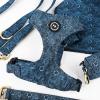 image:imageAngie and Allie Organic Cotton Dog HarnessNo Pull Pet Harness with DRingAdjustable Soft Padded Breathable Dog Vest for Walking Running TrainingMarigold