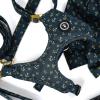 image:imageAngie and Allie Organic Cotton Dog HarnessNo Pull Pet Harness with DRingAdjustable Soft Padded Breathable Dog Vest for Walking Running TrainingNautical