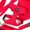 image:imageAngie and Allie Organic Cotton Dog HarnessNo Pull Pet Harness with DRingAdjustable Soft Padded Breathable Dog Vest for Walking Running TrainingPoinciana Red