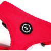 image:imageAngie and Allie Organic Cotton Dog HarnessNo Pull Pet Harness with DRingAdjustable Soft Padded Breathable Dog Vest for Walking Running TrainingPoinciana Red