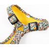 image:imageAngie and Allie Organic Cotton Dog HarnessNo Pull Pet Harness with DRingAdjustable Soft Padded Breathable Dog Vest for Walking Running TrainingPomegranate