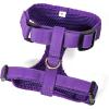 image:imageAngie and Allie Organic Cotton Dog HarnessNo Pull Pet Harness with DRingAdjustable Soft Padded Breathable Dog Vest for Walking Running TrainingPurple Tornado