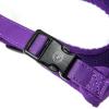 image:imageAngie and Allie Organic Cotton Dog HarnessNo Pull Pet Harness with DRingAdjustable Soft Padded Breathable Dog Vest for Walking Running TrainingPurple Tornado