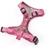 image:imageAngie and Allie Organic Cotton Dog HarnessNo Pull Pet Harness with DRingAdjustable Soft Padded Breathable Dog Vest for Walking Running TrainingWild Tulip