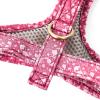 image:imageAngie and Allie Organic Cotton Dog HarnessNo Pull Pet Harness with DRingAdjustable Soft Padded Breathable Dog Vest for Walking Running TrainingWild Tulip