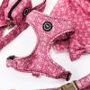 image:imageAngie and Allie Organic Cotton Dog HarnessNo Pull Pet Harness with DRingAdjustable Soft Padded Breathable Dog Vest for Walking Running TrainingWild Tulip