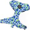 image:imageAngie and Allie Organic Cotton Dog HarnessNo Pull Pet Harness with DRingAdjustable Soft Padded Breathable Dog Vest for Walking Running TrainingBlueberry