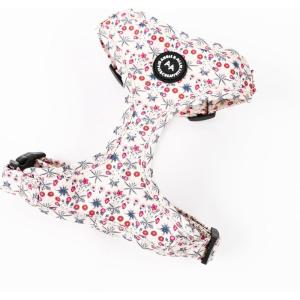 image:imageAngie and Allie Organic Cotton Dog HarnessNo Pull Pet Harness with DRingAdjustable Soft Padded Breathable Dog Vest for Walking Running TrainingDaisy