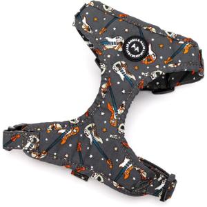 image:imageAngie and Allie Organic Cotton Dog HarnessNo Pull Pet Harness with DRingAdjustable Soft Padded Breathable Dog Vest for Walking Running TrainingGuitar
