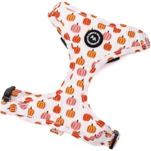 image:imageAngie and Allie Organic Cotton Dog HarnessNo Pull Pet Harness with DRingAdjustable Soft Padded Breathable Dog Vest for Walking Running TrainingLove Halloween