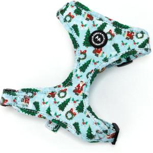 image:imageAngie and Allie Organic Cotton Dog HarnessNo Pull Pet Harness with DRingAdjustable Soft Padded Breathable Dog Vest for Walking Running TrainingThe Santa