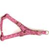 image:imageAngie and Allie Organic Cotton Personalized Step in Dog HarnessCustom Dog Halter VestsAdjustable No Pull Canine Halter Harness for Small Medium Large DogsWild Tulip
