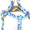 image:imageAngie and Allie Organic Cotton Personalized Step in Dog HarnessCustom Dog Halter VestsAdjustable No Pull Canine Halter Harness for Small Medium Large DogsBlueberry