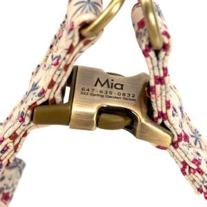 image:imageAngie and Allie Organic Cotton Personalized Step in Dog HarnessCustom Dog Halter VestsAdjustable No Pull Canine Halter Harness for Small Medium Large DogsDaisy