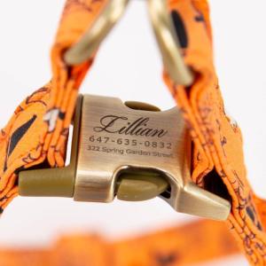 image:imageAngie and Allie Organic Cotton Personalized Step in Dog HarnessCustom Dog Halter VestsAdjustable No Pull Canine Halter Harness for Small Medium Large DogsMagic Halloween